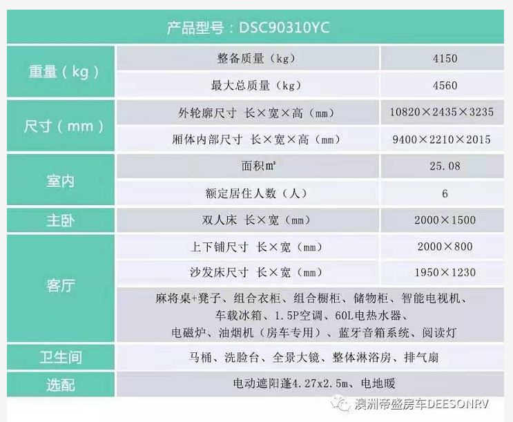 帝盛 經典系列-10米麻將桌款 營地拖掛房車(圖1)